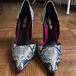 Aldo Snake Print Heels